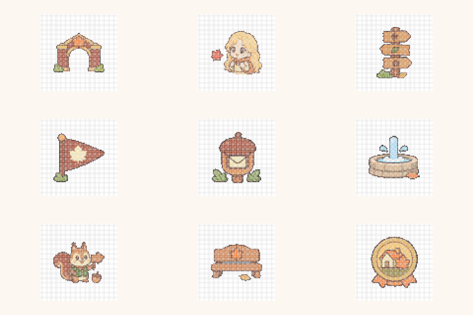 Gateway to Warmtown — Mini Bead Pattern Pack (9 Designs) cover art