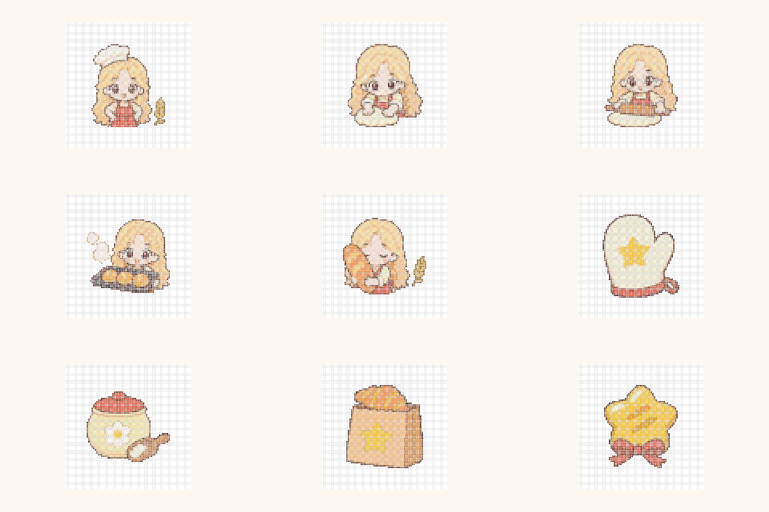 Baker Anan — Mini Bead Pattern Pack (9 Designs) cover art