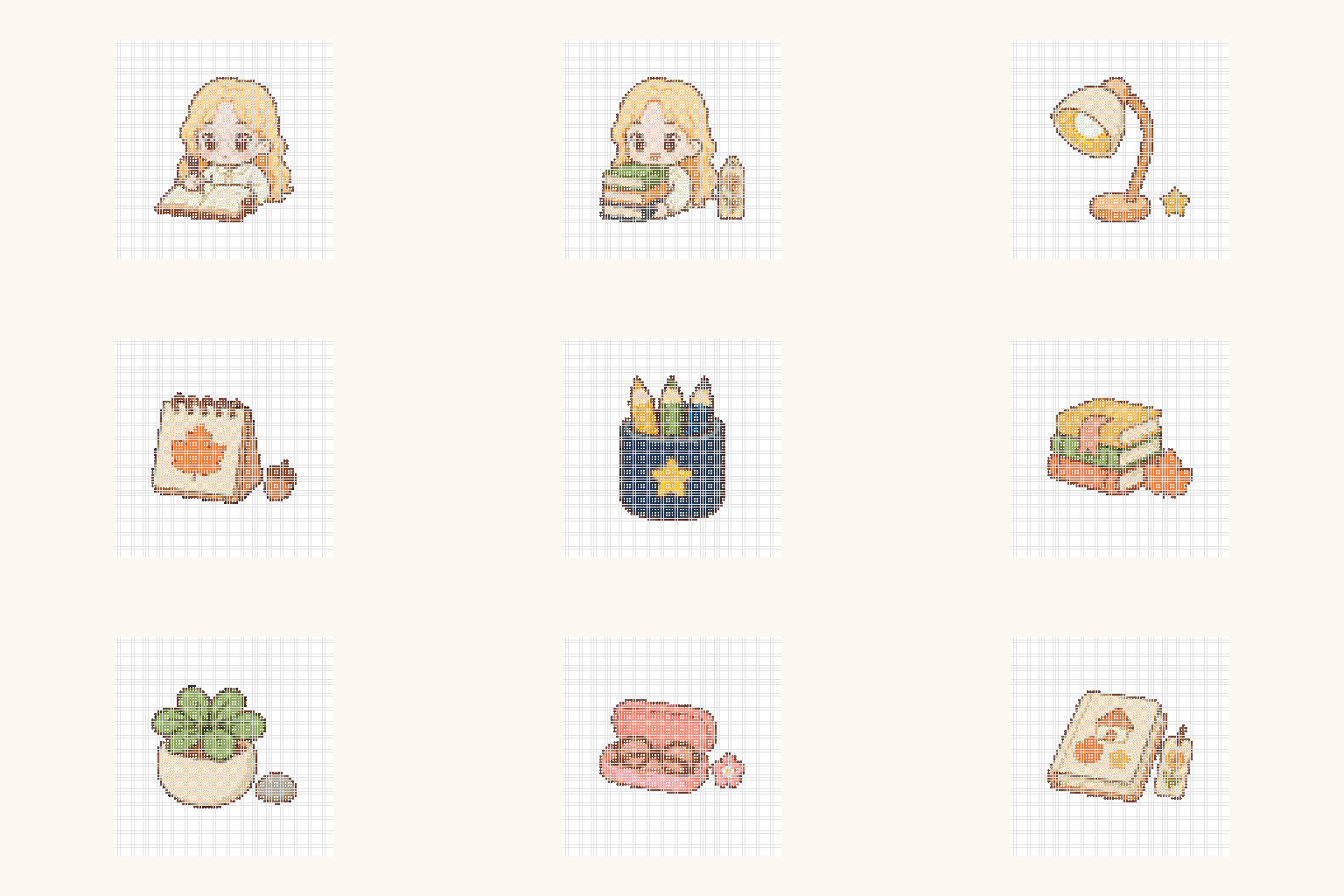 Anan's Desk — Mini Bead Pattern Pack (9 Designs) cover art