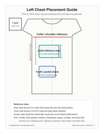Preview of the left chest logo SVG alignment guide